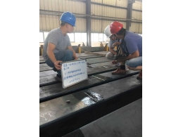 鼎盛中央城南區(qū)（三期）鋼結(jié)構工廠制作焊縫超聲波檢測